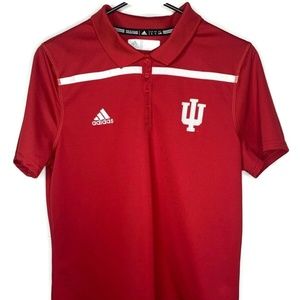Adidas Climalite Adizero Indiana Hoosiers Red Polo